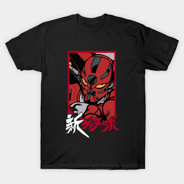 Shin Getter Robo - Flat Color Style T-Shirt by Verethor